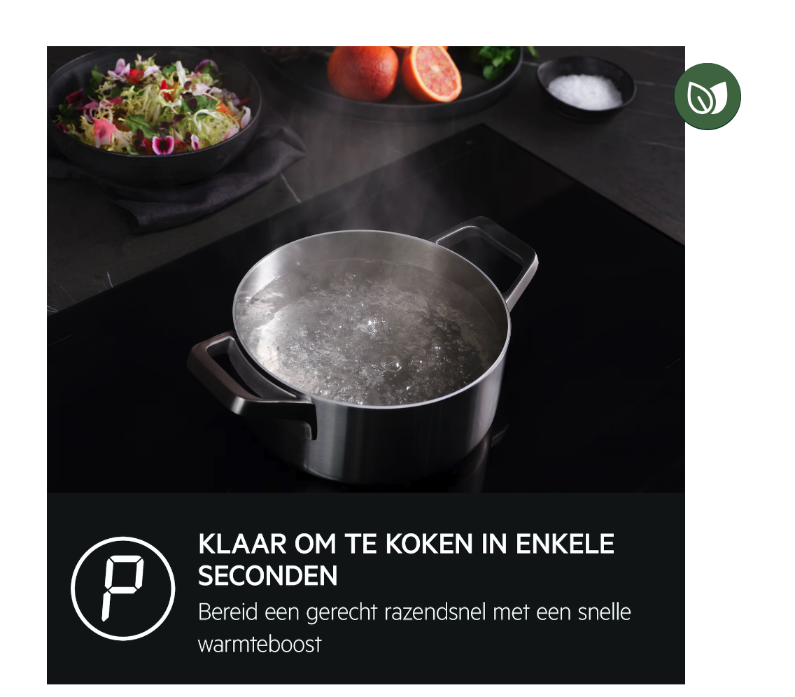 AEG NII84B30FB 8000 inductiekookplaat - 80cm