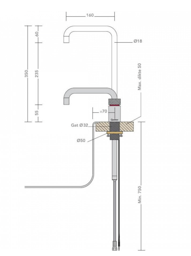 QUOOKER NSSSST 2 in1 kraan