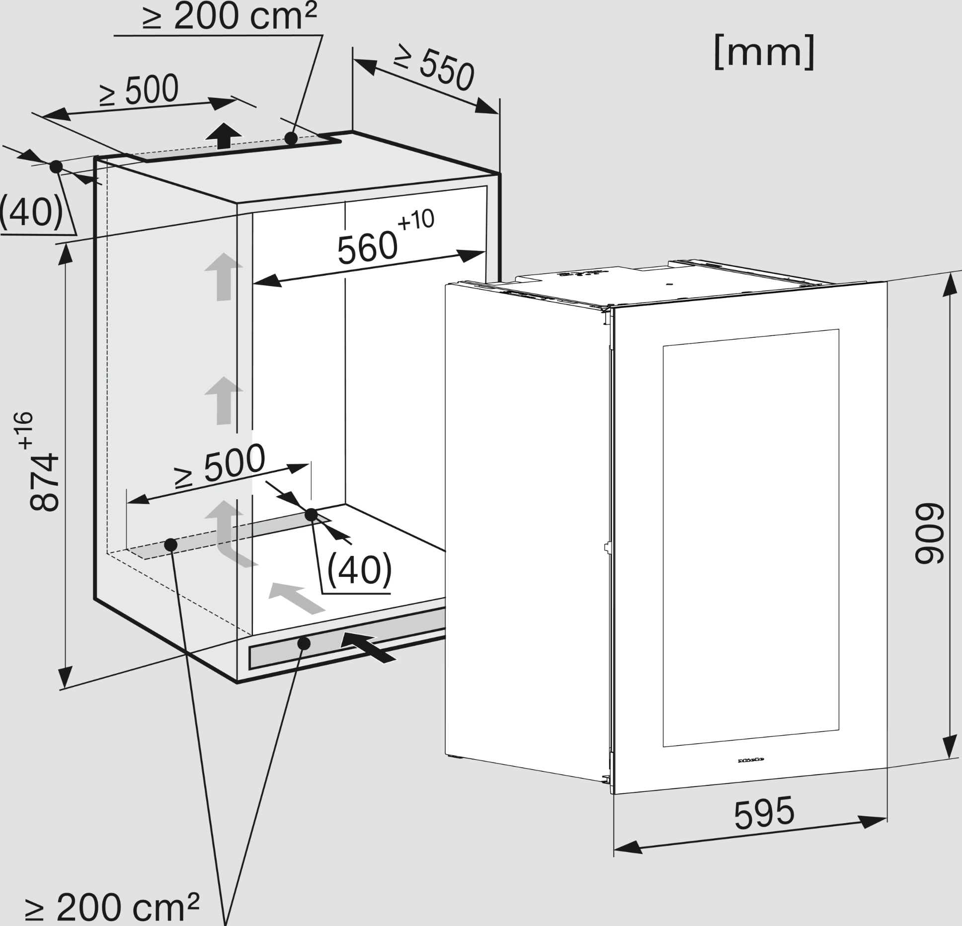 MIELE KWT6422IG1PEBE integreerbare wijnklimaatkast