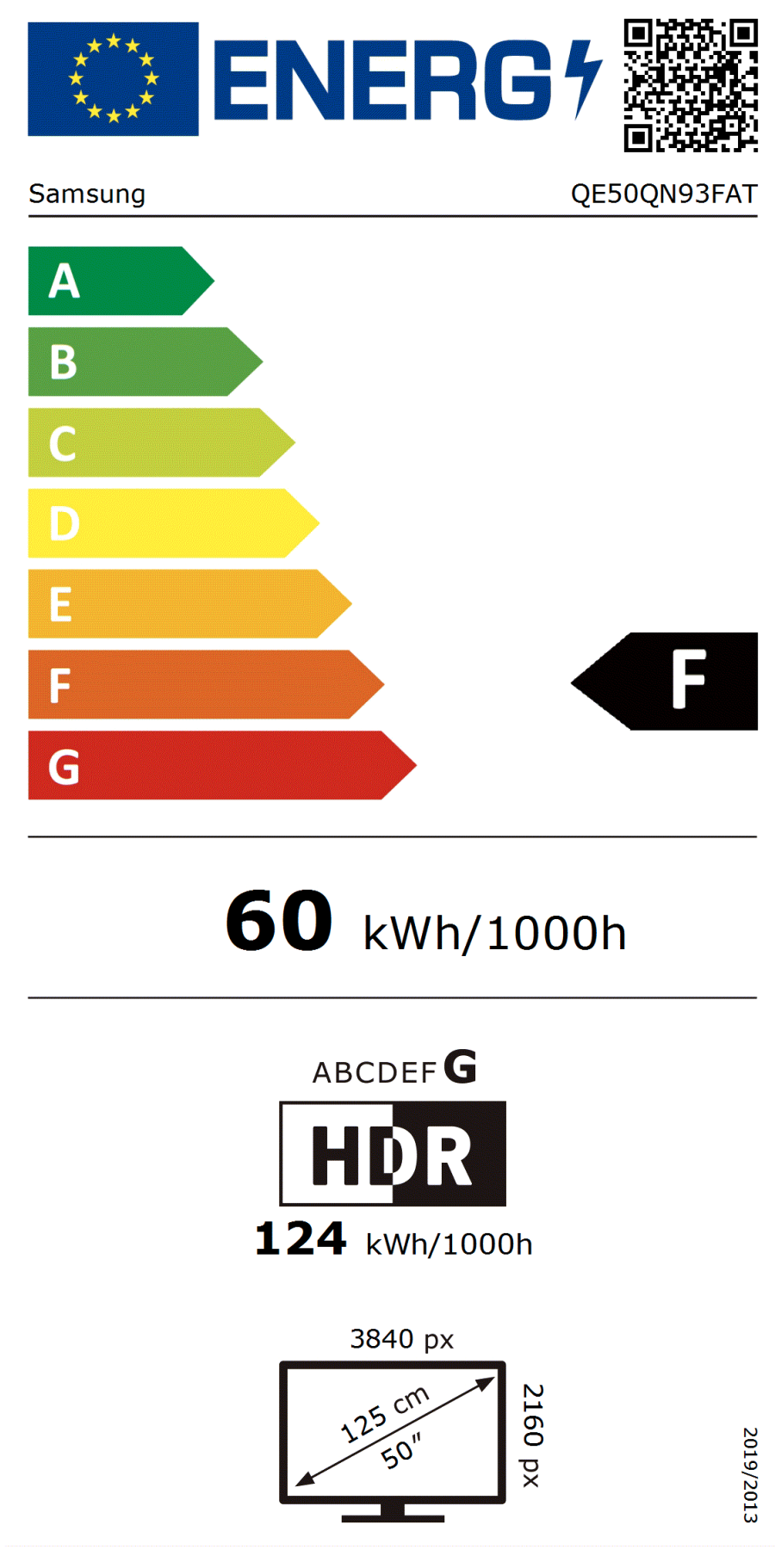 SAMSUNG QE50QN93FATXXN televisie 4K UHD - 50''