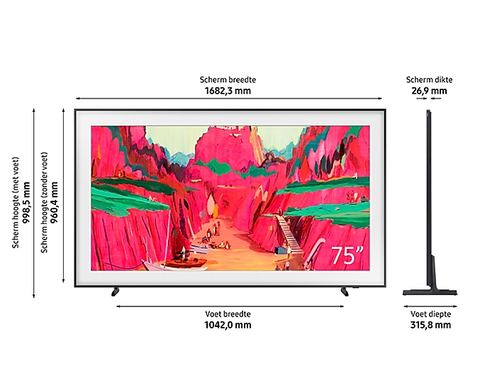 SAMSUNG F-QE75LS03FWUX televisie 4K UHD - 75"