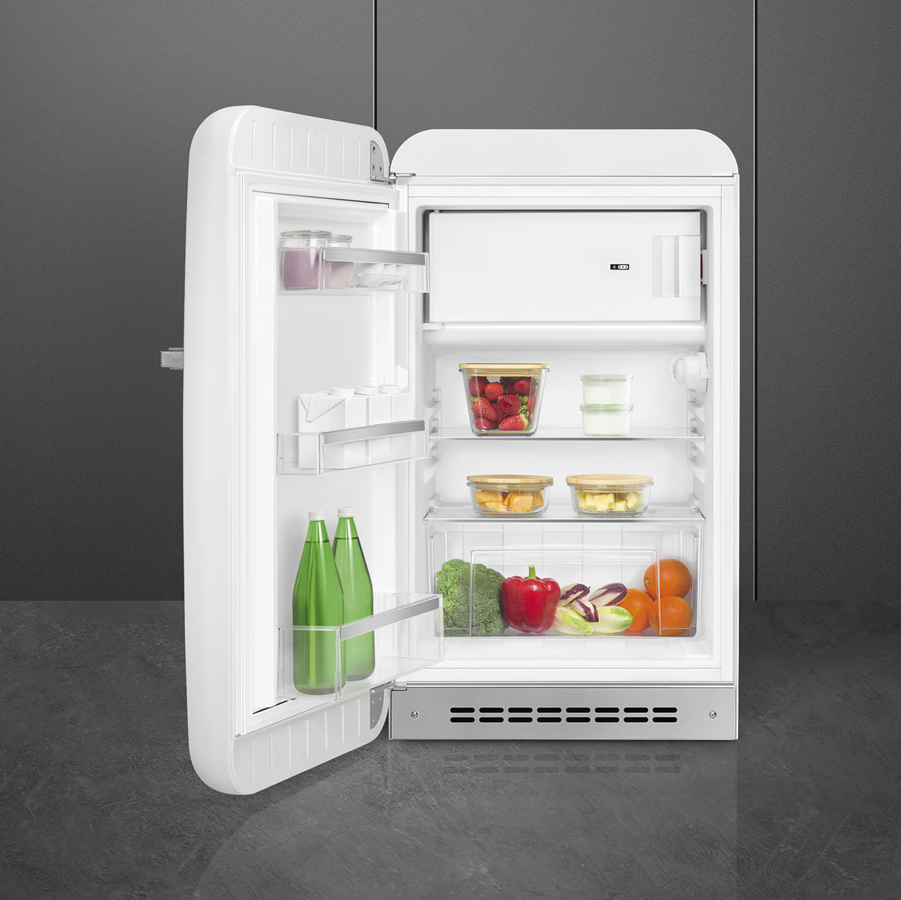 SMEG FAB10LWH6 vrijstaande koelkast met vriesvak - 96cm