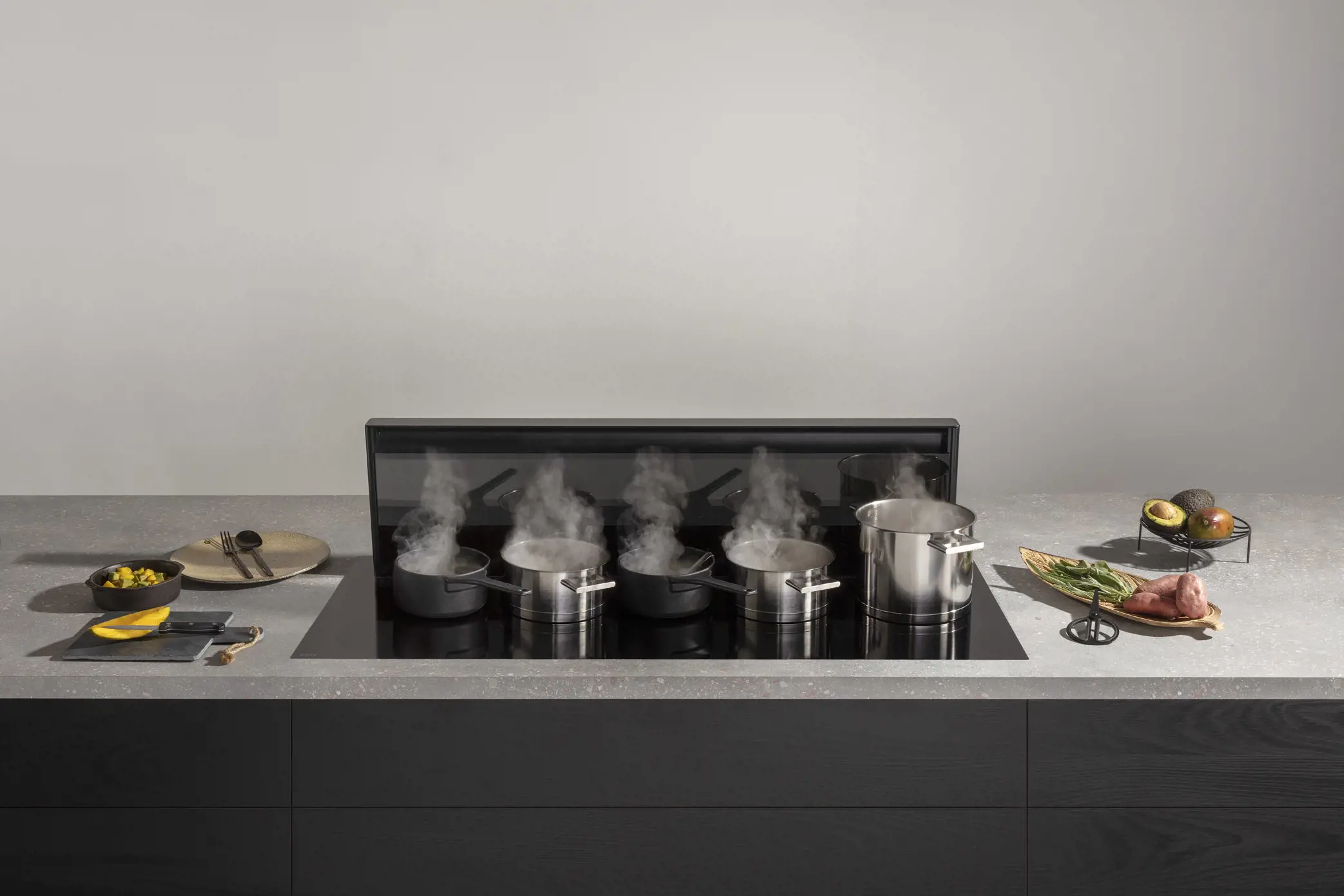 NOVY 42120 kookplaat met afzuiging - 120cm