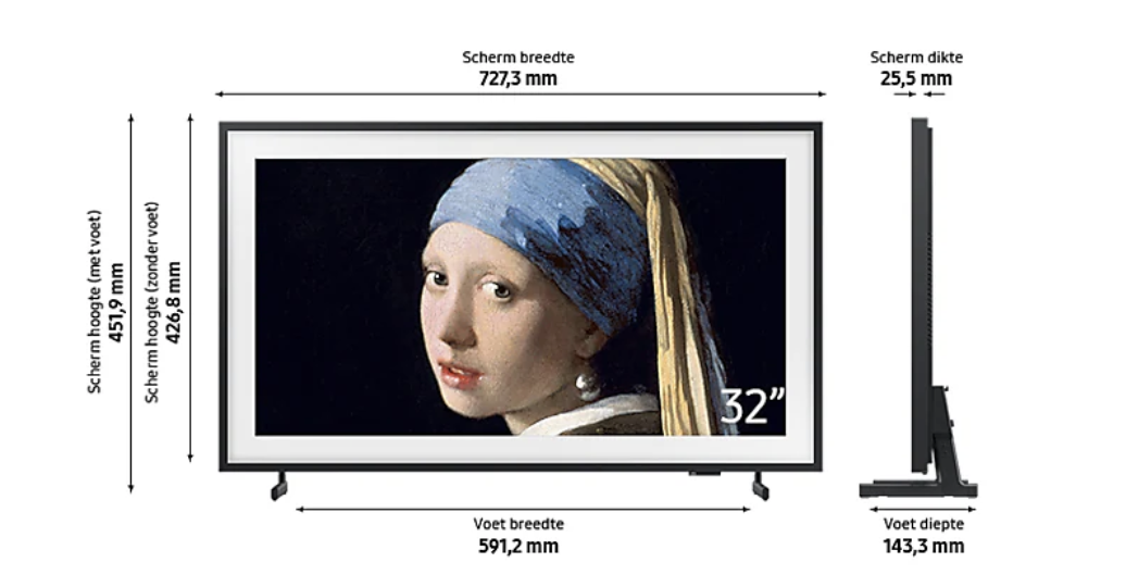 SAMSUNG QE32LS03CBUXXN televisie 4K UHD - 32"