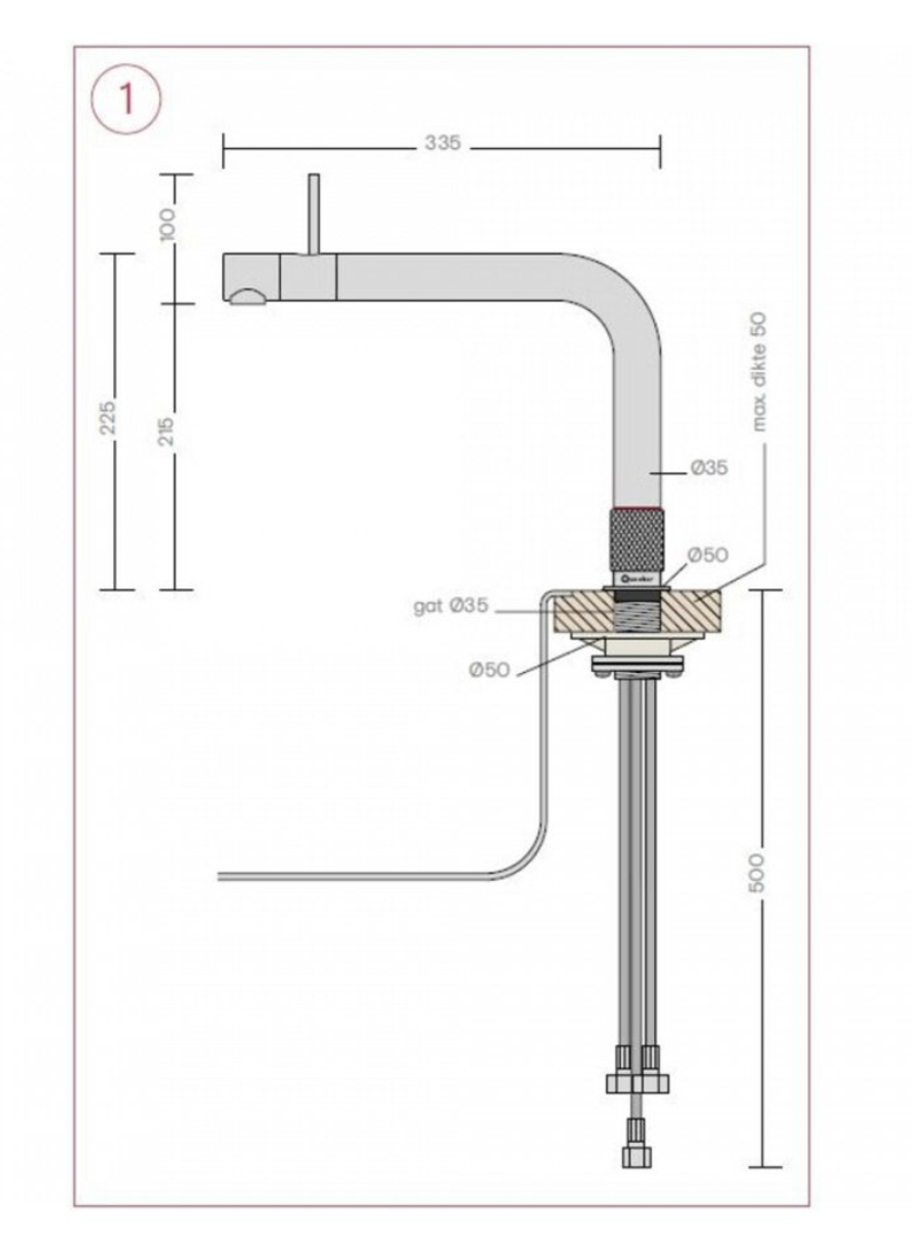 QUOOKER FTBLK 2 in1 kraan