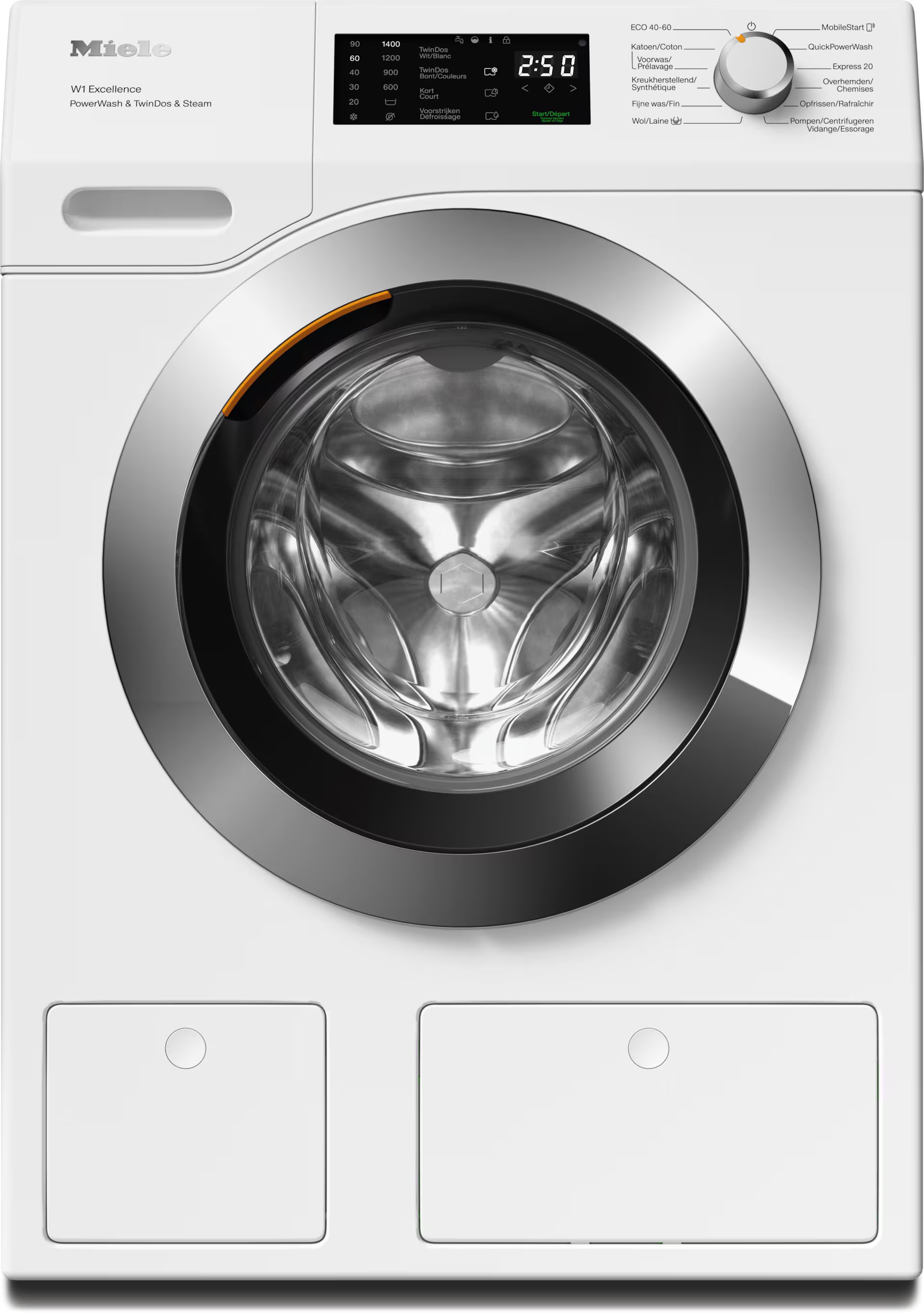 MIELE WEG895WPS CHROME EDITION wasmachine