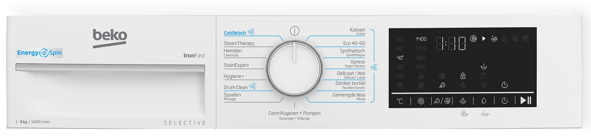 BEKO B3WM49410W2 wasmachine