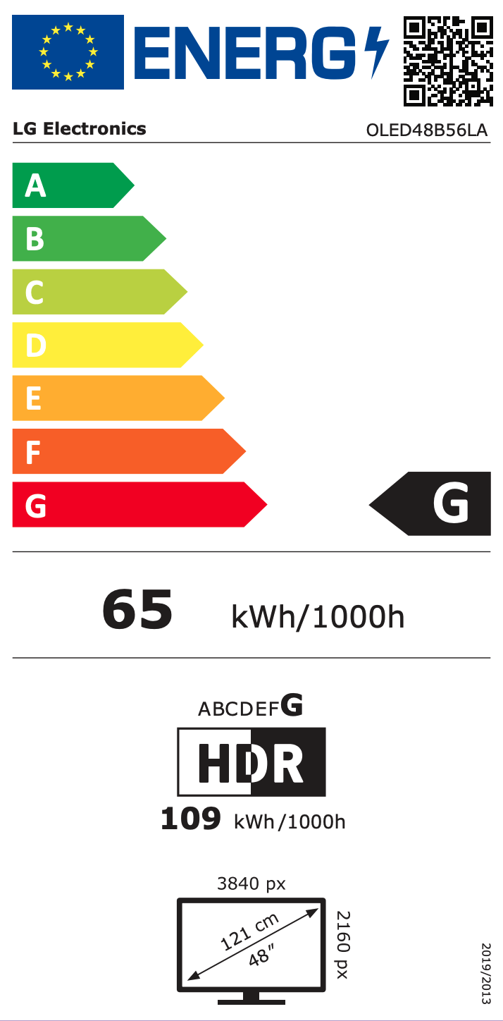 LG OLED48B56LA televisie 4K UHD - 48"