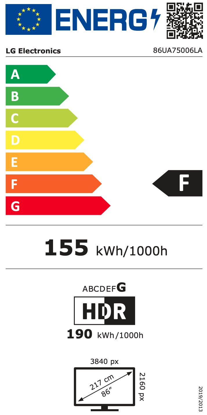 LG 86UA75006LA televisie 4K UHD - 86"