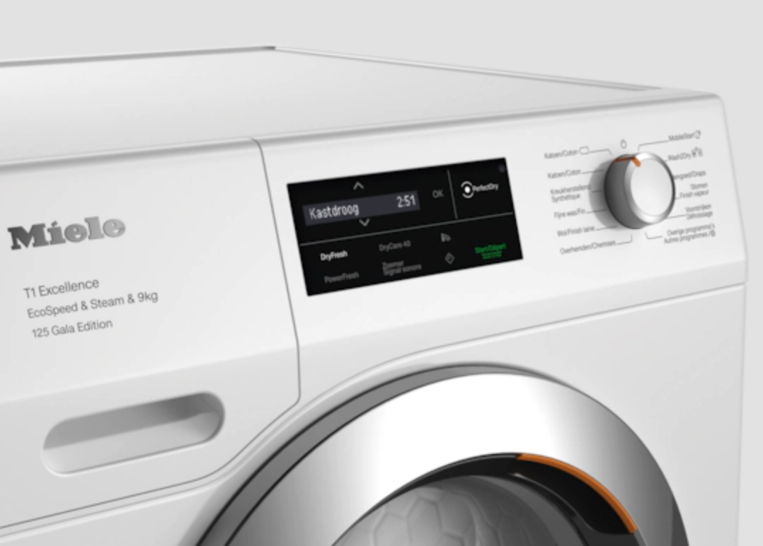 MIELE TEL695WP CHROME EDITION droogkast - warmtepomp