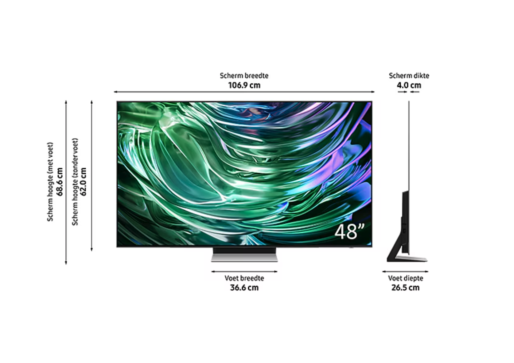 SAMSUNG QE48S92DAEXXN televisie 4K UHD - 48"