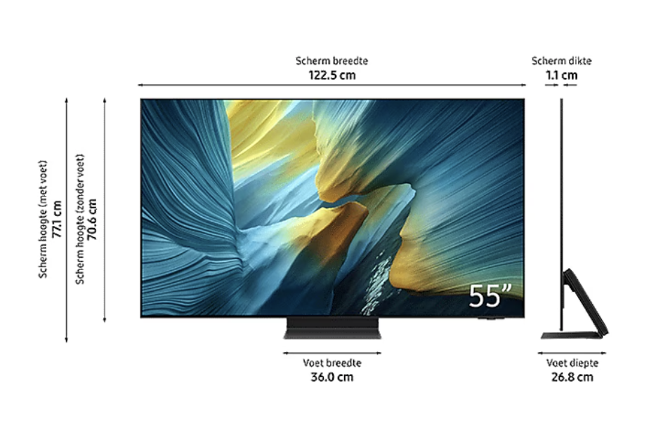 SAMSUNG QE55S95FATXXN televisie 4K UHD - 55''