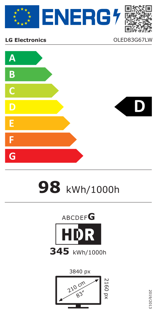 LG OLED83G67LW televisie 4K UHD - 83"