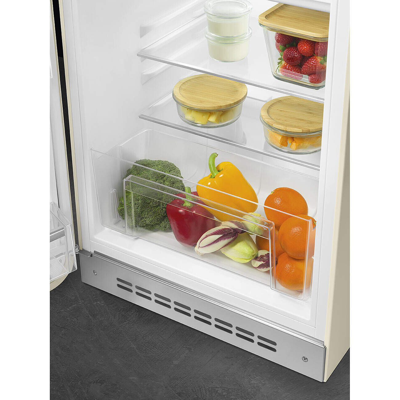 SMEG FAB10LCR6 vrijstaande koelkast met vriesvak - 96cm