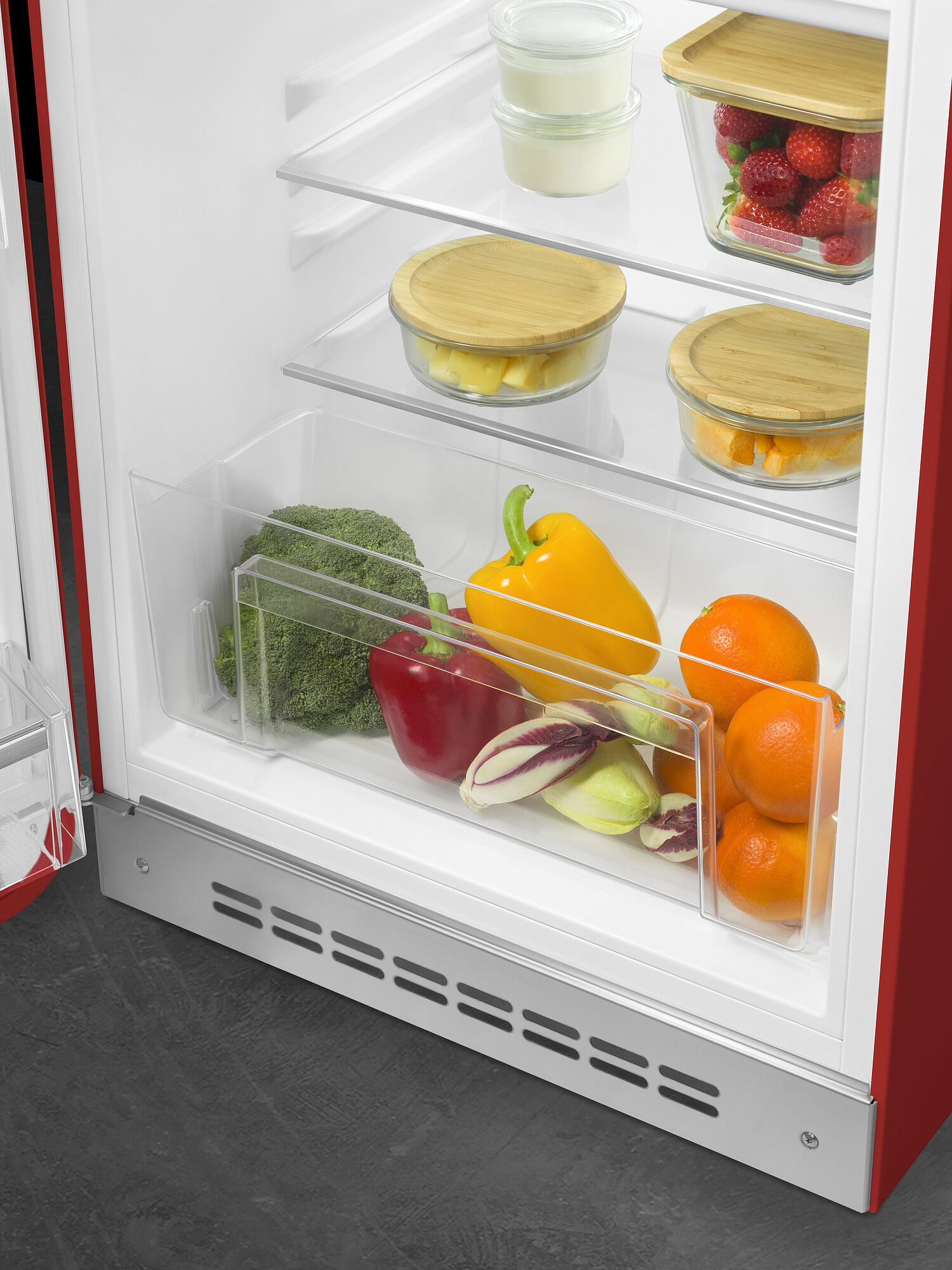 SMEG FAB10LRD6 vrijstaande koelkast met vriesvak - 96cm
