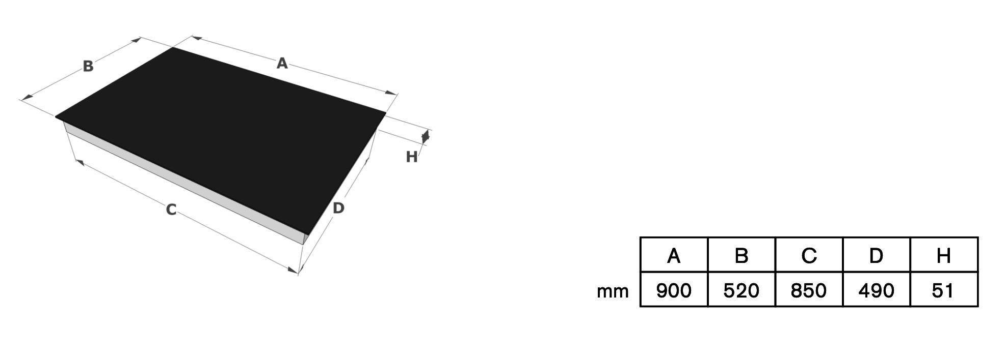 NOVY 1768 inductiekookplaat - 90cm