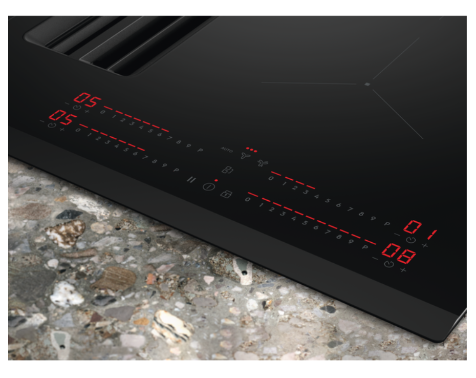 ELECTROLUX KCD73443 600 kookplaat met afzuiging - 71cm