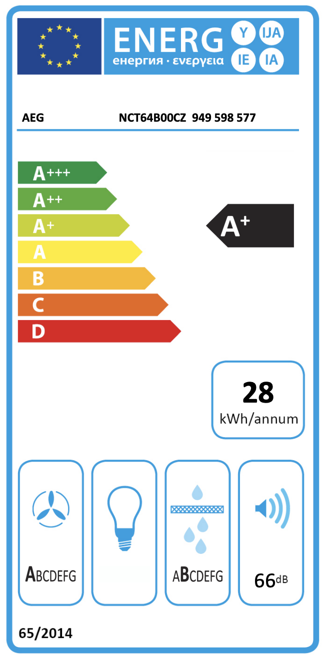 AEG NCT64B00CZ 6000 kookplaat met afzuiging - 60cm
