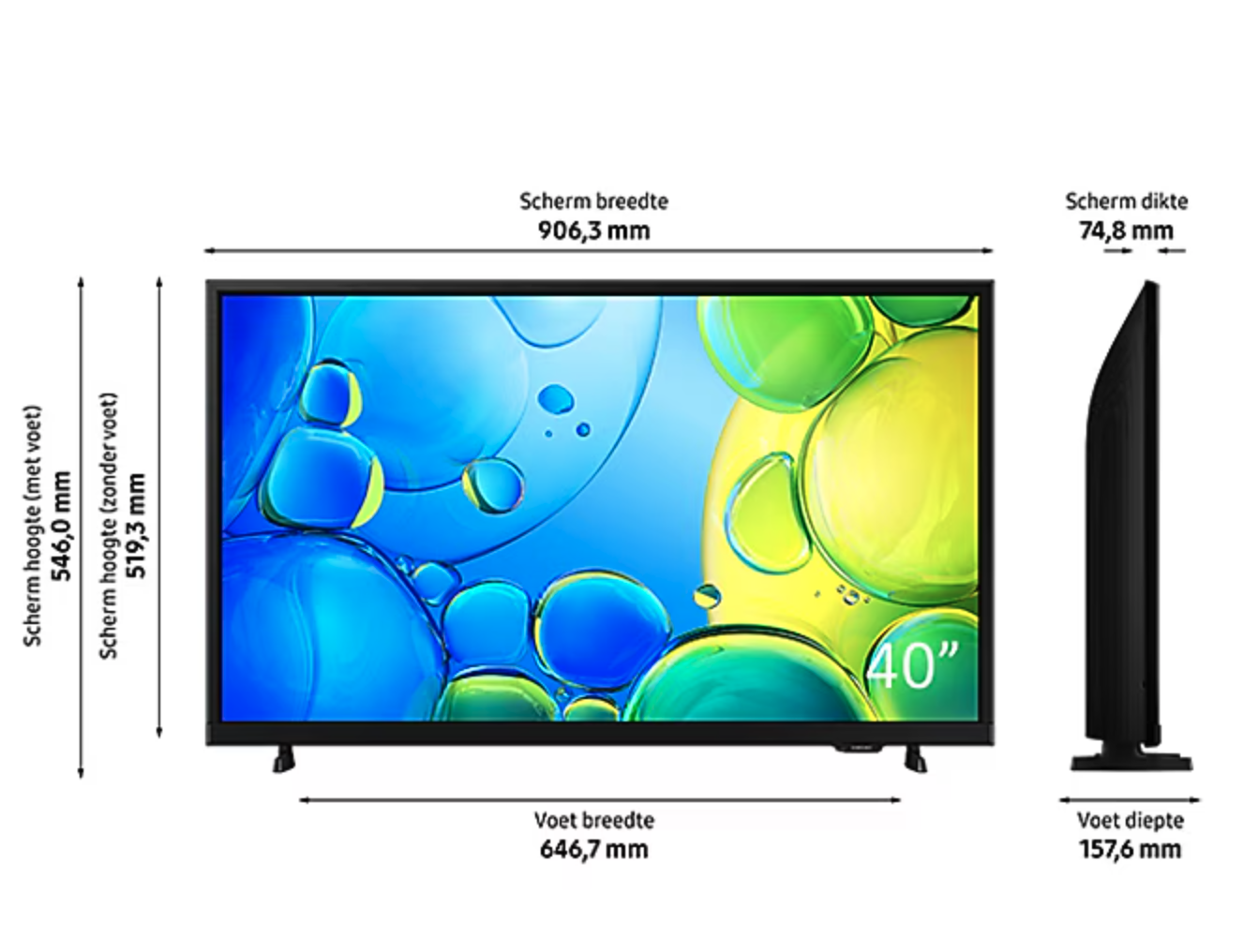 SAMSUNG UE40F6000FUXXN televisie Full HD - 40"