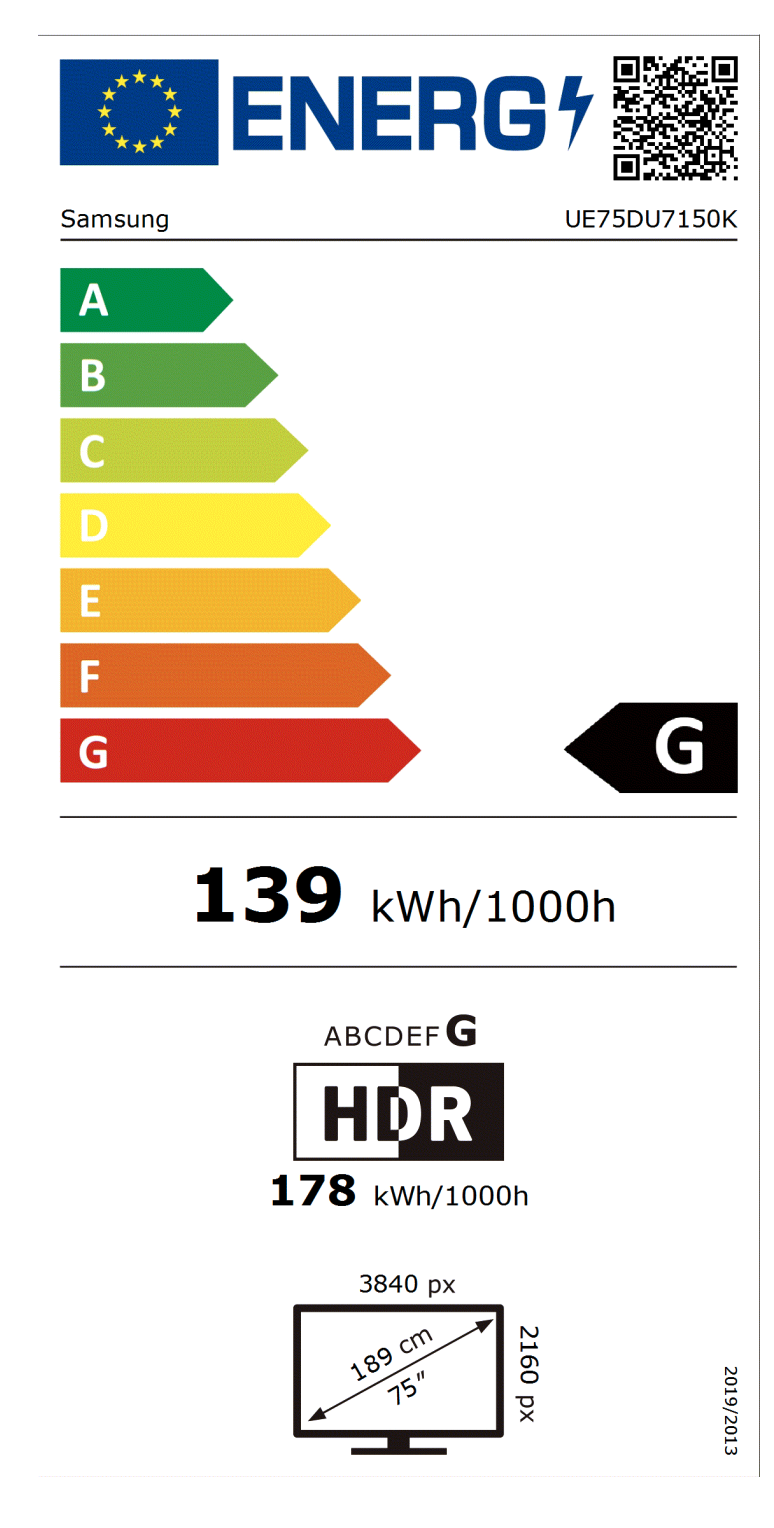 SAMSUNG UE75DU7150KXXN televisie UHD - 75"