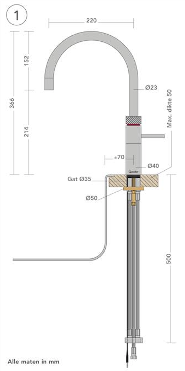 QUOOKER NMRSST 2 in1 kraan