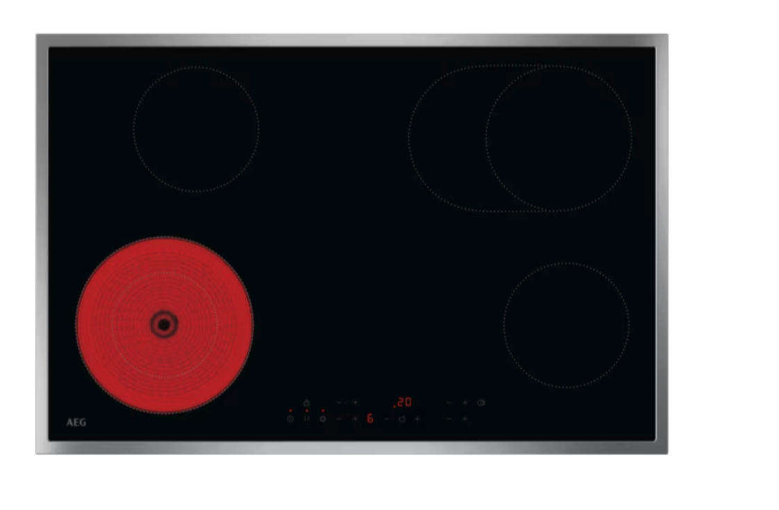 AEG NRN84A06XB 3000 vitrokeramische kookplaat - 80cm