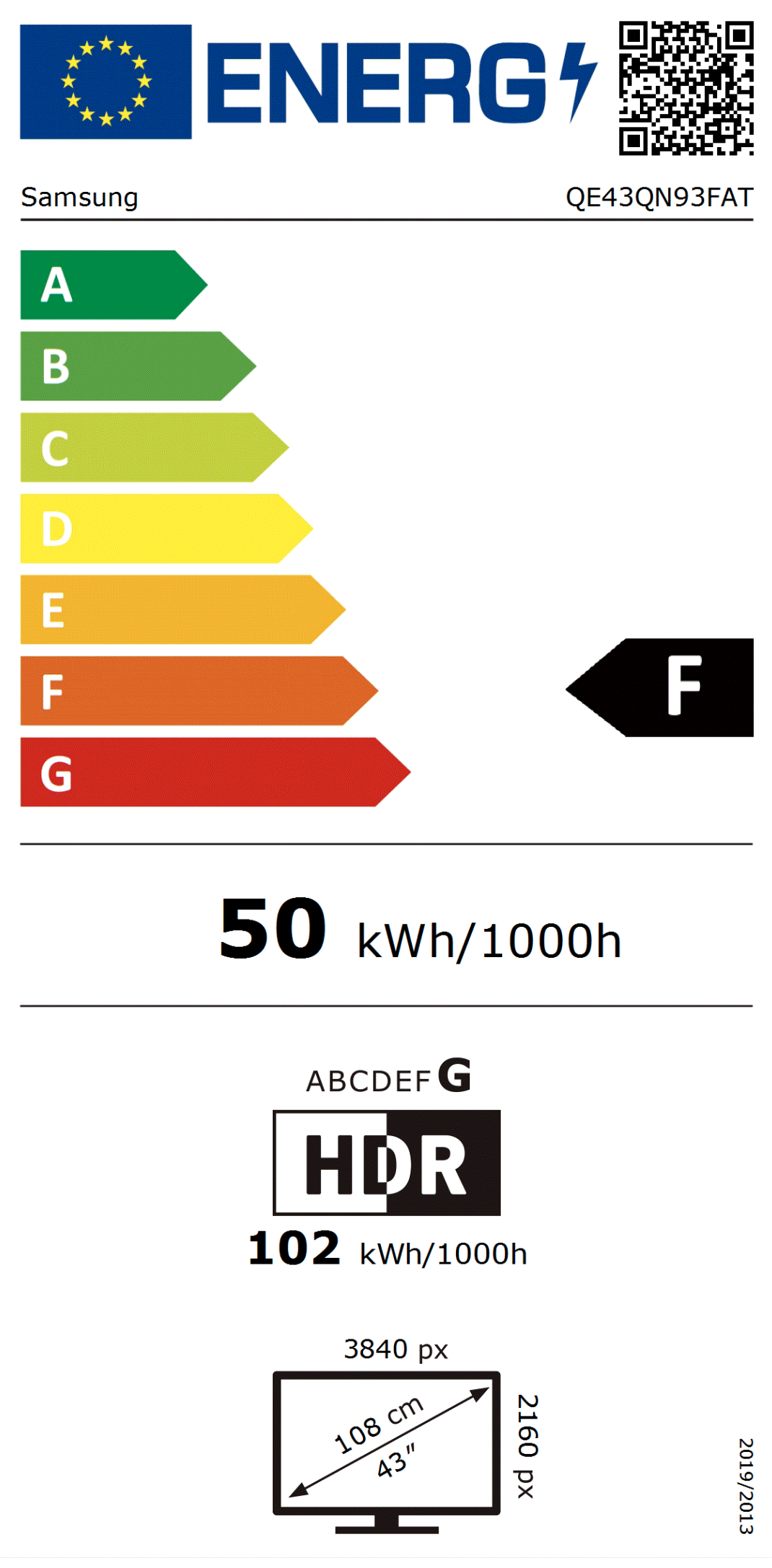 SAMSUNG QE43QN93FATXXN televisie 4K UHD