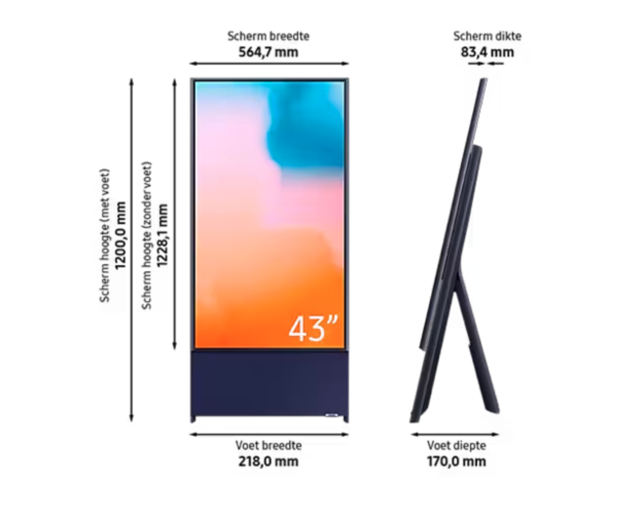 SAMSUNG QE43LS05BGUXXN televisie 4K UHD - 43"