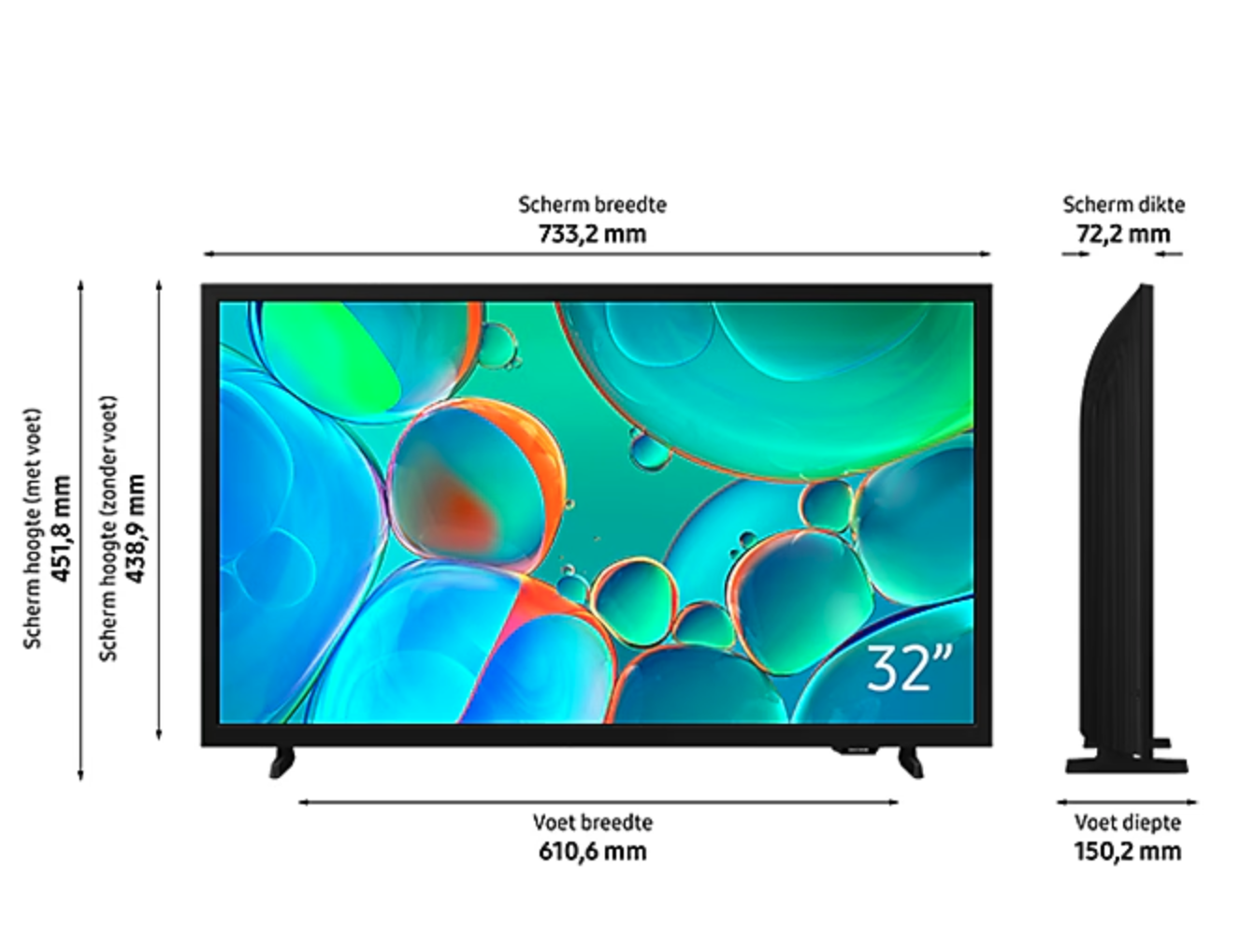 SAMSUNG UE32H5000FKXXN televisie HD - 32"