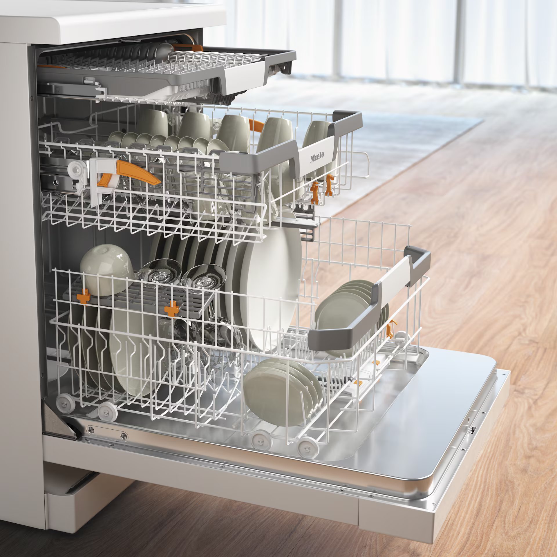 MIELE G5833SCACTIVEPLUSBW vrijstaande vaatwasser