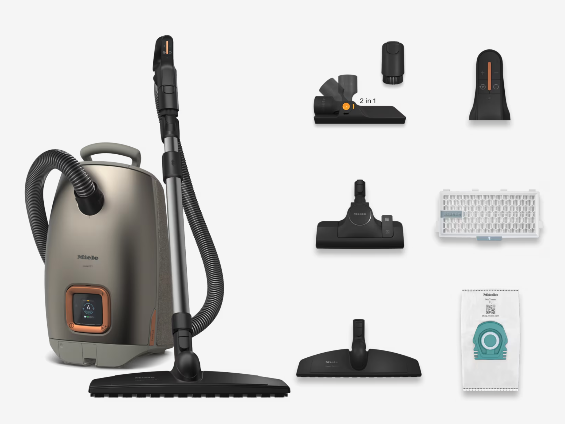 MIELE GUARDL1COMFORTXLTITANIUMPFCE GUARD stofzuiger met zak