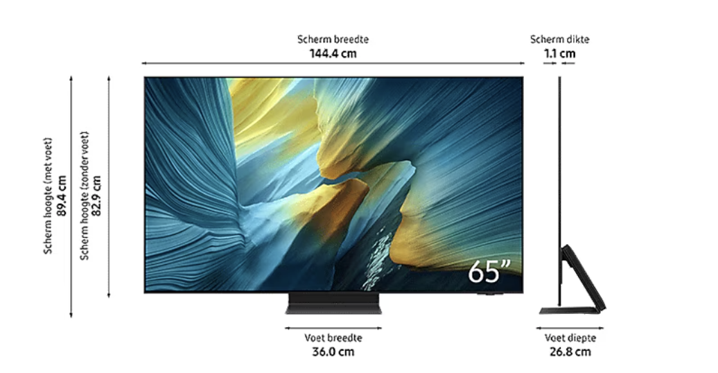 SAMSUNG QE65S95FATXXN televisie 4K UHD - 65''