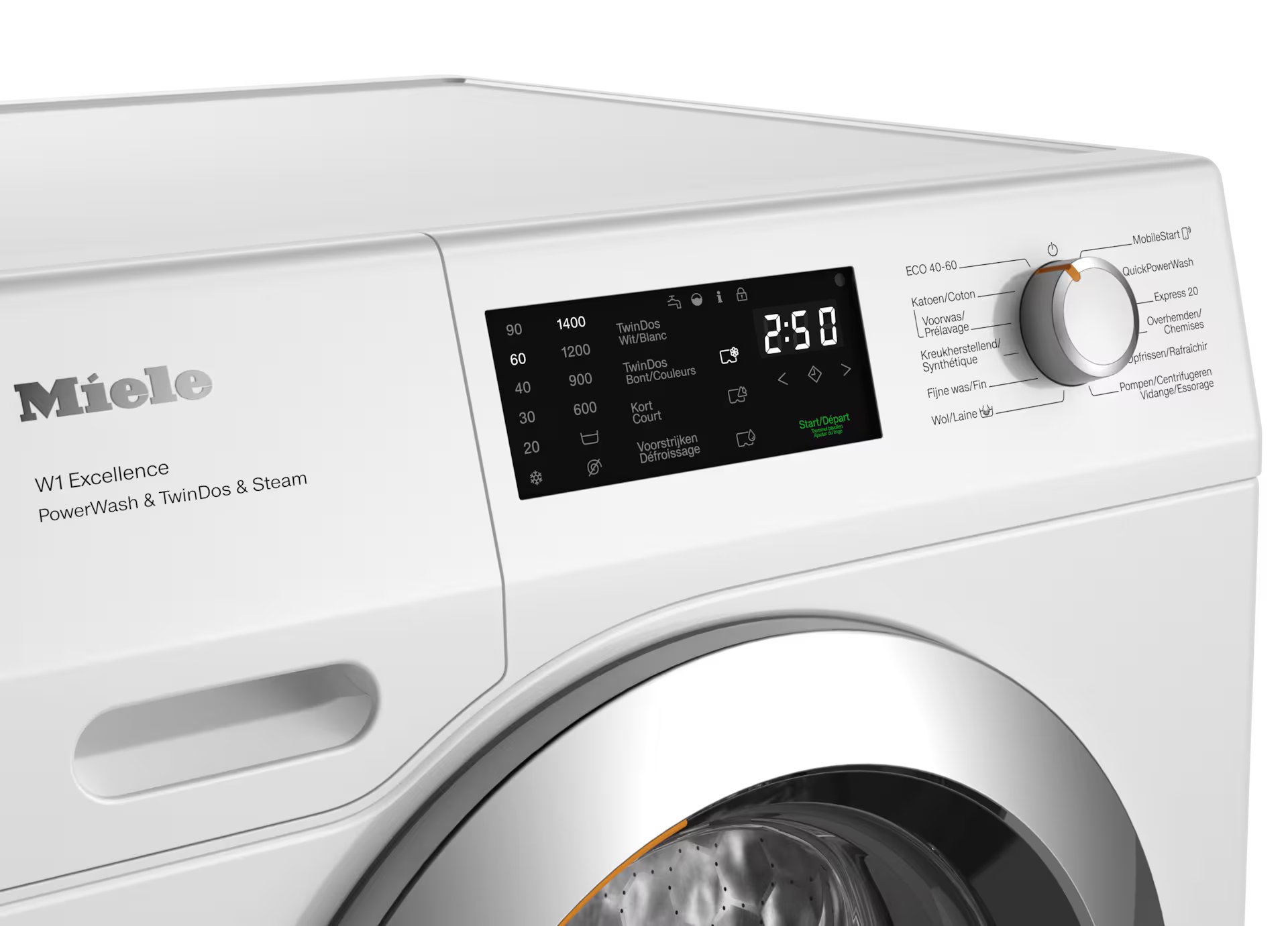 MIELE WEG895WPS CHROME EDITION wasmachine